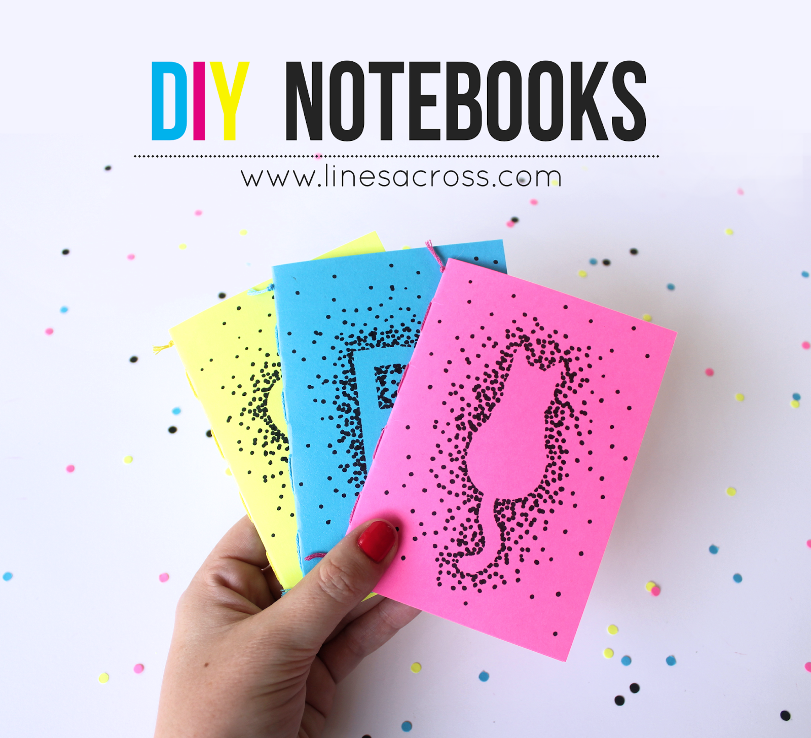 Make Your Own Mini Notebooks - Lines Across