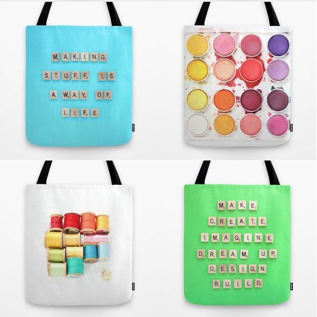 Cute Tote Bags For Creatives Lines Across