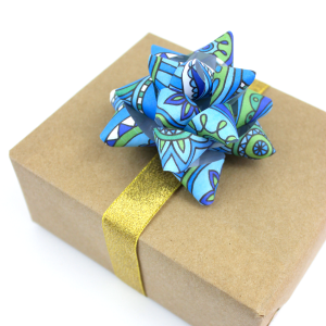 Turn Coloring Pages into Gift Bows