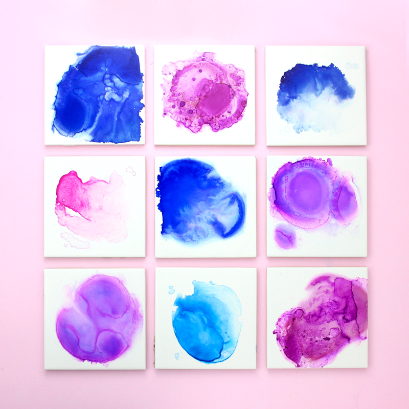 DIY Watercolor Coasters