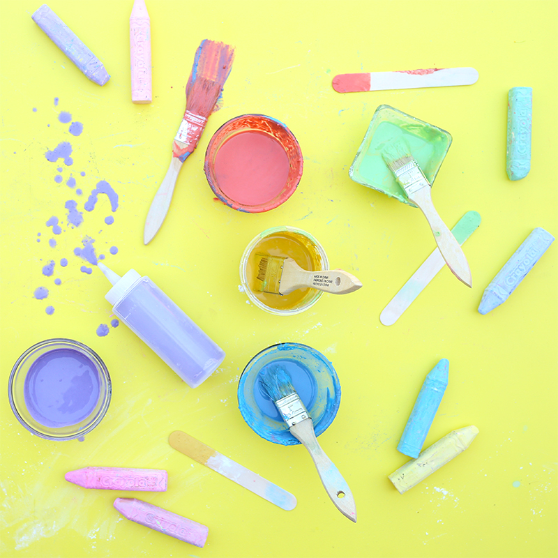 DIY Sidewalk Chalk Paint