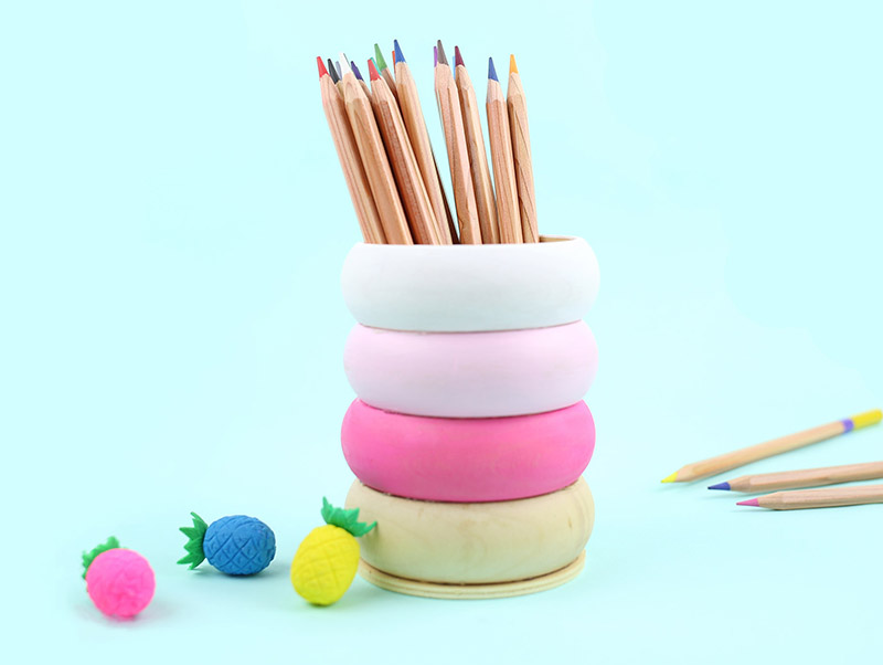 DIY Wooden Pencil Cup