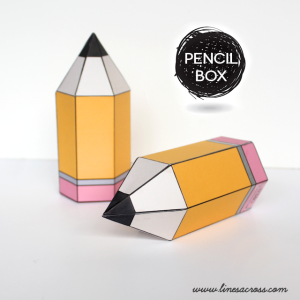 Free Printable No. 2 Pencil Gift Boxes